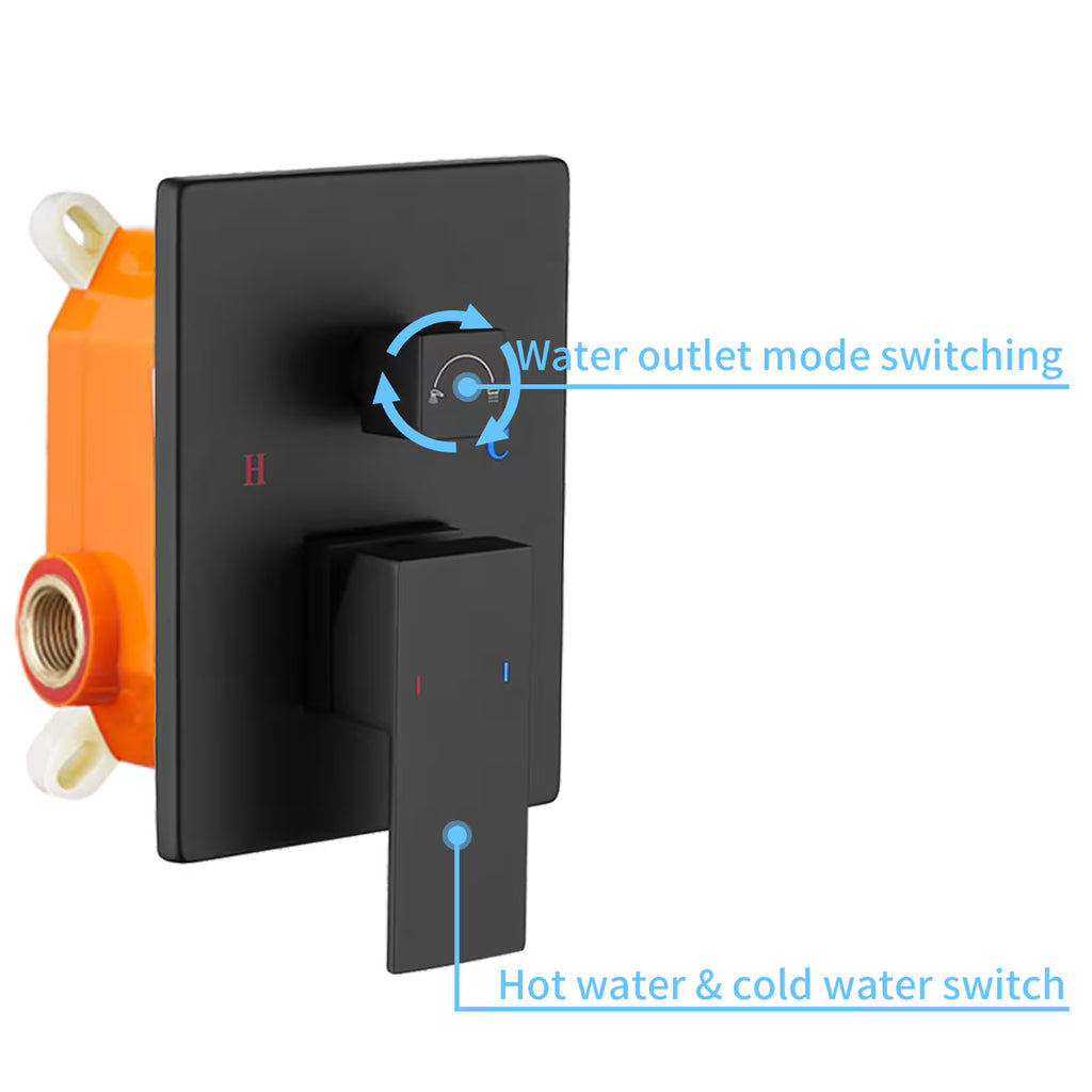 M&E Luxury Rainfall Shower System with Handheld Spray