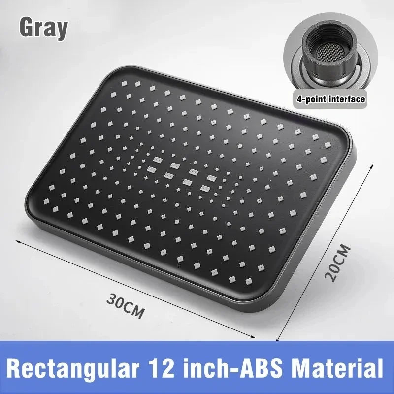 M&E Luxury 12" Rainfall Shower Head 