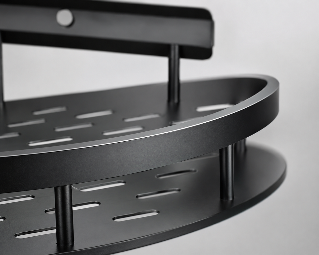 M&E LuxeGrip Corner Shower Shelf