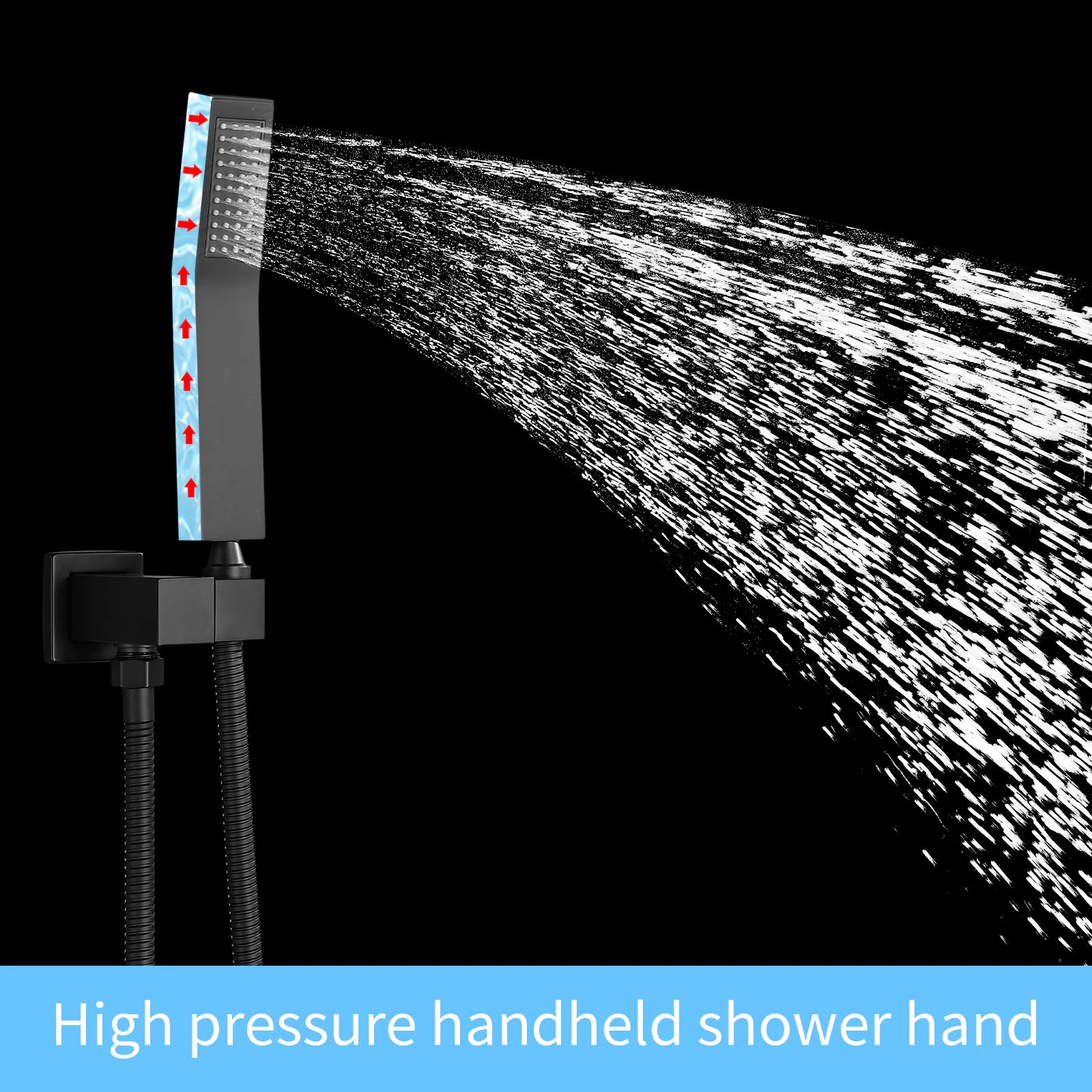 M&E Luxury Rainfall Shower System with Handheld Spray