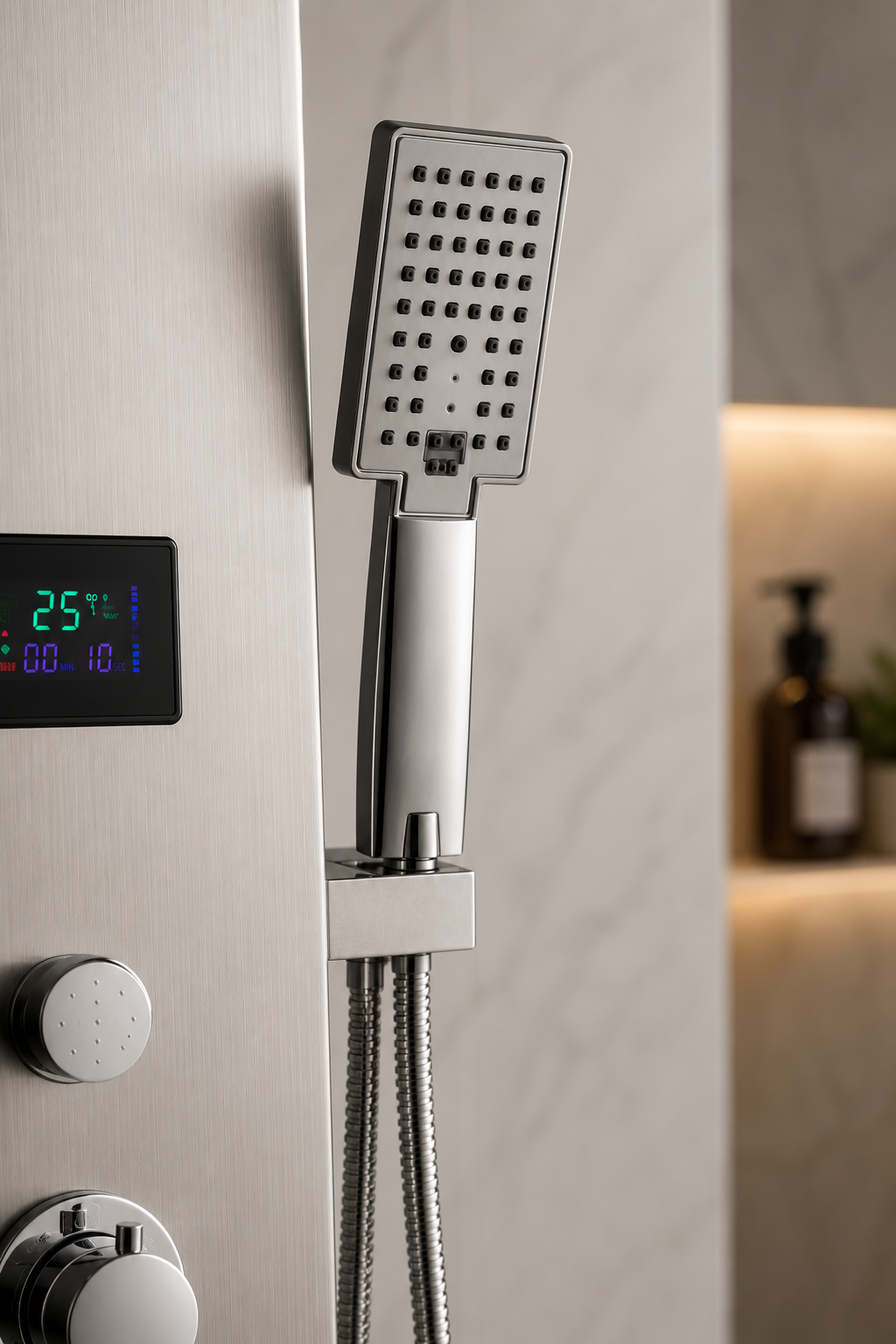 M&E Signature LED Rainfall Shower Panel