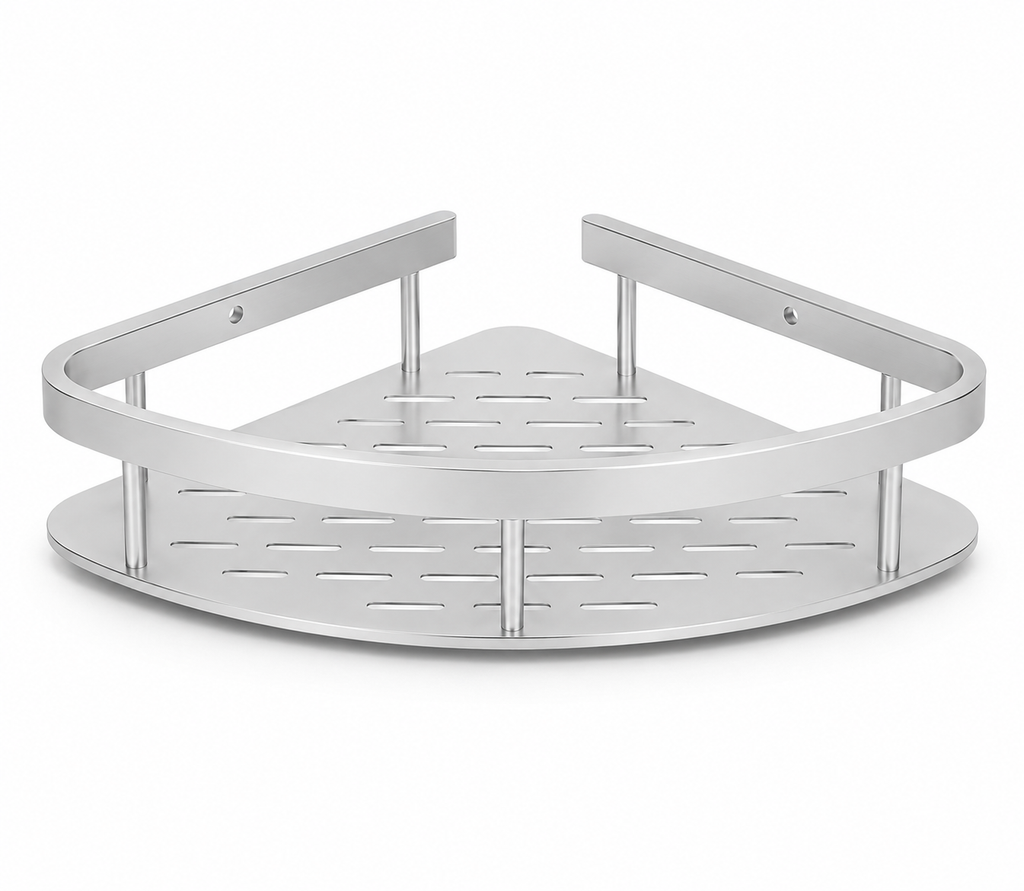 M&E LuxeGrip Corner Shower Shelf
