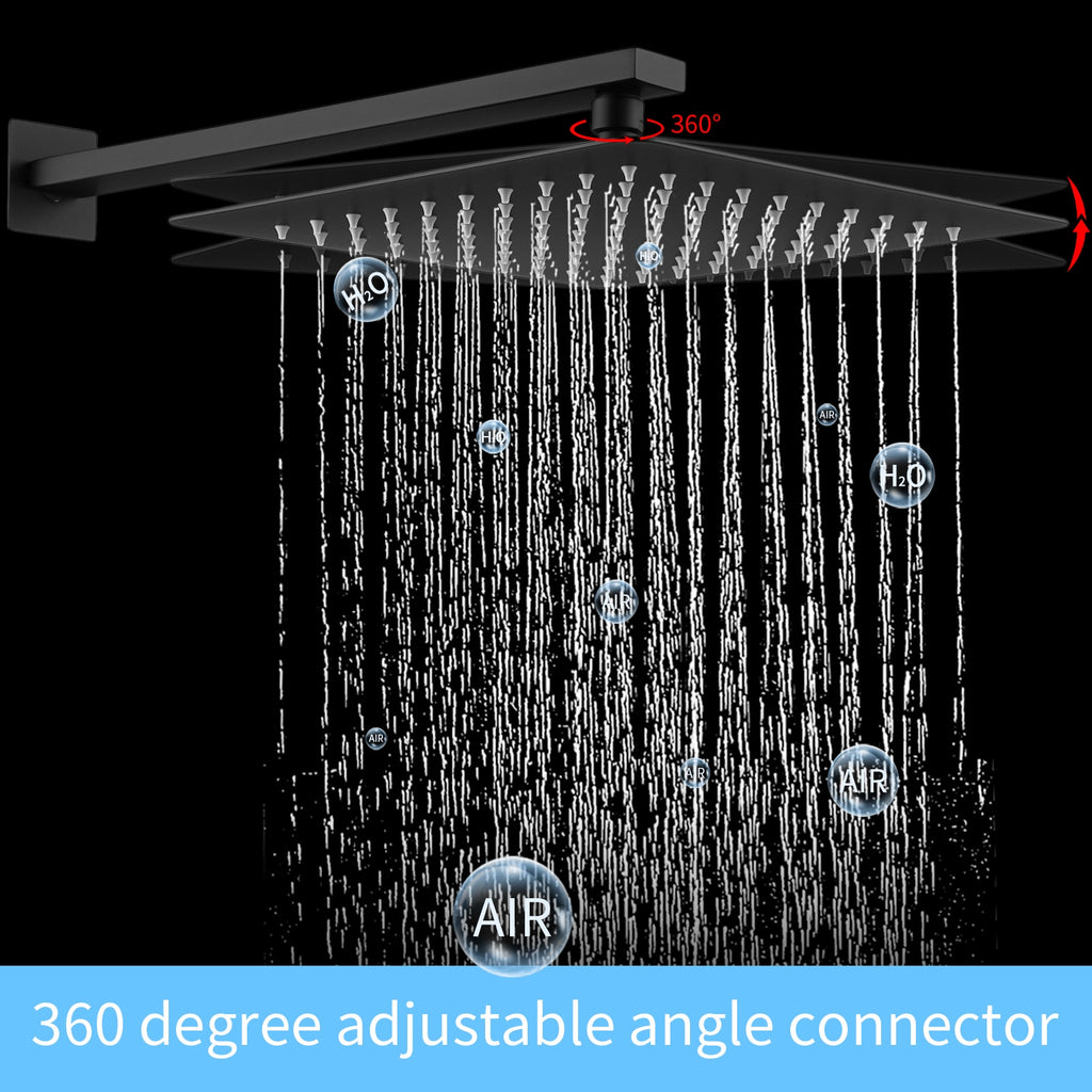 M&E Luxury Rainfall Shower System with Handheld Spray